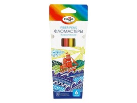 Фломастеры смываемые Гамма "Классические" 6 цветов доставка оптом в Донецк