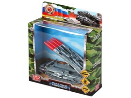 Технопарк. Ракетный комплекс металл. инерц. 15 см (подвиж. детали) серый доставка оптом в Донецк