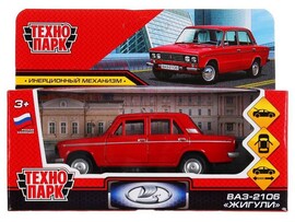 Технопарк. Машина «ВАЗ-2106 ЖИГУЛИ» металл. инерц. 12 см (открыв. двери, багажник) красная доставка оптом в Донецк