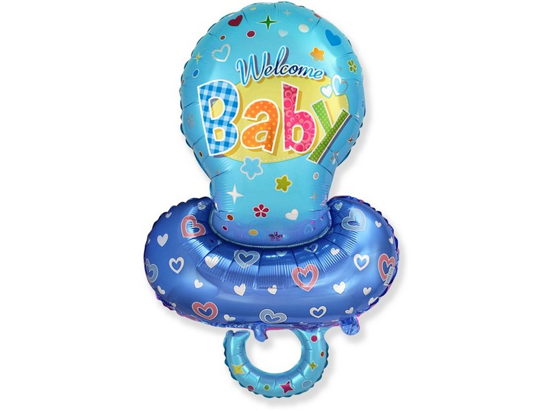 Донецк игрушка оптом Шар-фигура «Пустышка» голубая 36 см