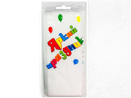 Скатерть Белая 120*140 см доставка оптом в Донецк