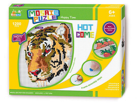 Мозайка «Тигр» 1200 дет. 36,5*29*4 см в кор. 8001-1 доставка оптом в Донецк