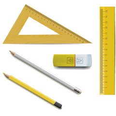 Карандаши ч/г, ластики, точилки, линейки, циркули