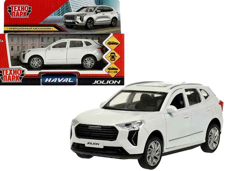 Машина металл. Haval Jolion 12 см, дв., багаж., белый. Технопарк