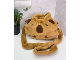 Сумка плюшевая "Round capybara" 31*25 см доставка оптом в Донецк