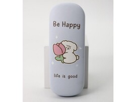 Чехол для очков "Be happy life is good" blue доставка оптом в Донецк