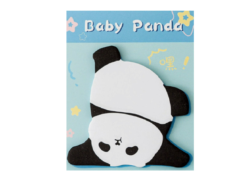 Донецк игрушка оптом Блок-стикер для записей "Chubby panda" blue