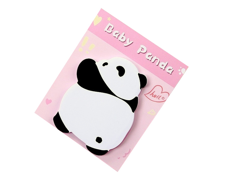 Донецк игрушка оптом Блок-стикер для записей "Chubby panda" pink