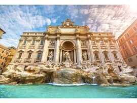 Холст с красками 40х50 см по номерам. ФОНТАН ТРЕВИ доставка оптом в Донецк