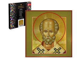 Алмаз. моз. 30*30 см, с подр., част. зап. Николай Чудотворец. Арт. 65601