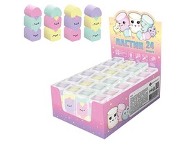 Набор ластиков "Маршмэллоу" 48х23 мм, 3 шт., микс, пласт. кор. Арт. 64852