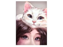 Тетрадь А5 32 л. Кошачьи нежности, мат. лам., выб. УФ-лак, клетка. Арт. 65816