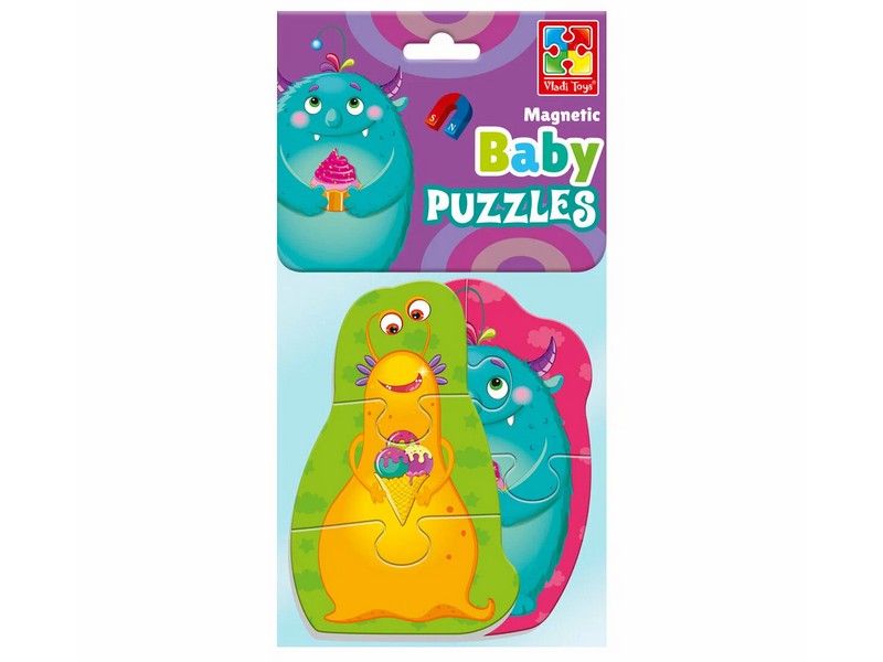 Донецк игрушка оптом Пазлы магнитные "Монстрики" 7 эл. в пак.