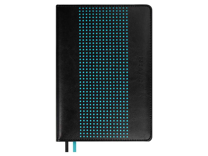 Ежедневник А5 120 л. Сариф черный, недат., кожзам, тиснение. Арт. 63955