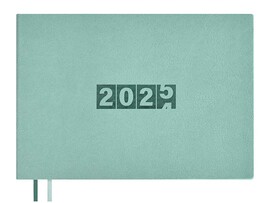 Ежедневник дат. 64 л. "Буйвол мятный 2025" 18*12.7 см, кожзам, блинт. тиснение. 67097