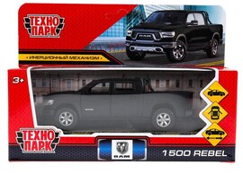 Технопарк. Машина «RAM 1500 REBEL» металл. инерц. 13 см (открыв. двери, багажник) черный матовый доставка оптом в Донецк
