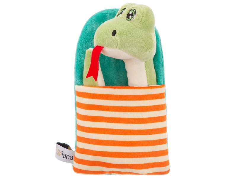 Мягкая игр. Змейка зеленая в мешочке 35 см в пак. Relana. RL24020-35