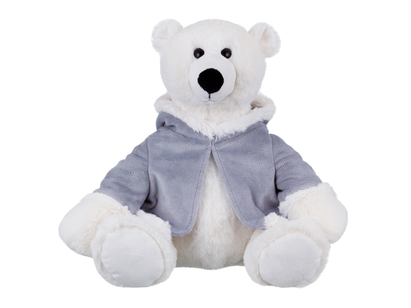 Мягкая игр. Мишка в пальто с капюшоном 32 см в пак. Relana. Арт. RL24013-32