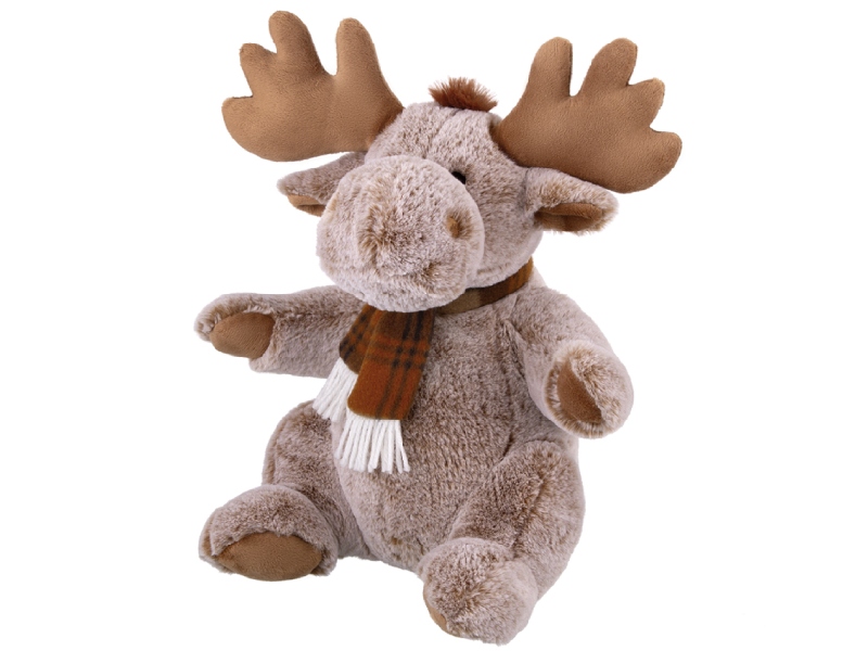 Мягкая игр. Лось в шарфике 28 см в пак. Relana. Арт. RL24015-28