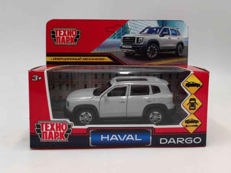 Машина металл. Haval Dargo 12 см, дв., багаж., инерц., серебристый. Технопарк