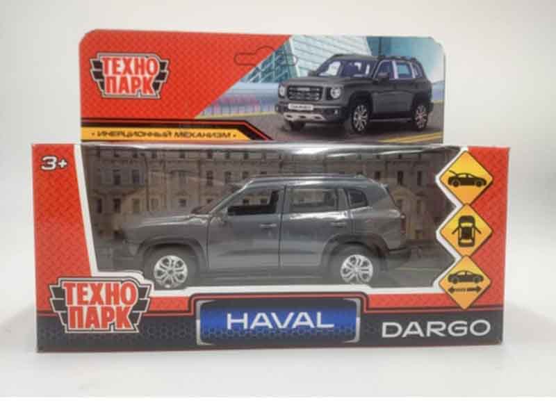 Машина металл. Haval Dargo 12 см, дв., багаж., инерц., серый. Технопарк