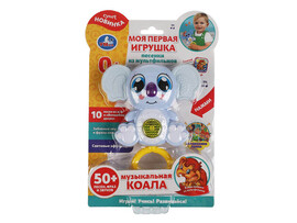 Муз. игр. "Коала" 13 см, свет, 10 песен, фразы, звуки, блистер. HT591-R