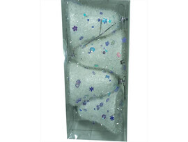 Подвесное украш. "Пушистые колокольчики" 8 см, 4 шт., пенопласт, белый. B1008-7