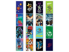 Блокнот А6 24 л клетка BG "МИКС. Мальчики" (скрепка, офсет) доставка оптом в Донецк