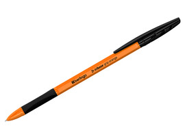 Ручка шариковая Berlingo "Tribase grip orange" оранжевый корпус 0,7 мм ЧЕРНАЯ (50шт/уп) доставка оптом в Донецк