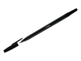 Ручка шариковая СТАММ "049" черный корпус 0,7 мм  ЧЕРНАЯ (50шт/уп) доставка оптом в Донецк