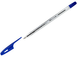 Ручка шариковая СТАММ "Орбита 100" прозрачный корпус 0,7 мм СИНЯЯ (24шт/уп) доставка оптом в Донецк