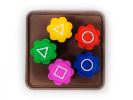 Игра в кальмара «Gonggi» (игровые кубики на подставке) доставка оптом в Донецк