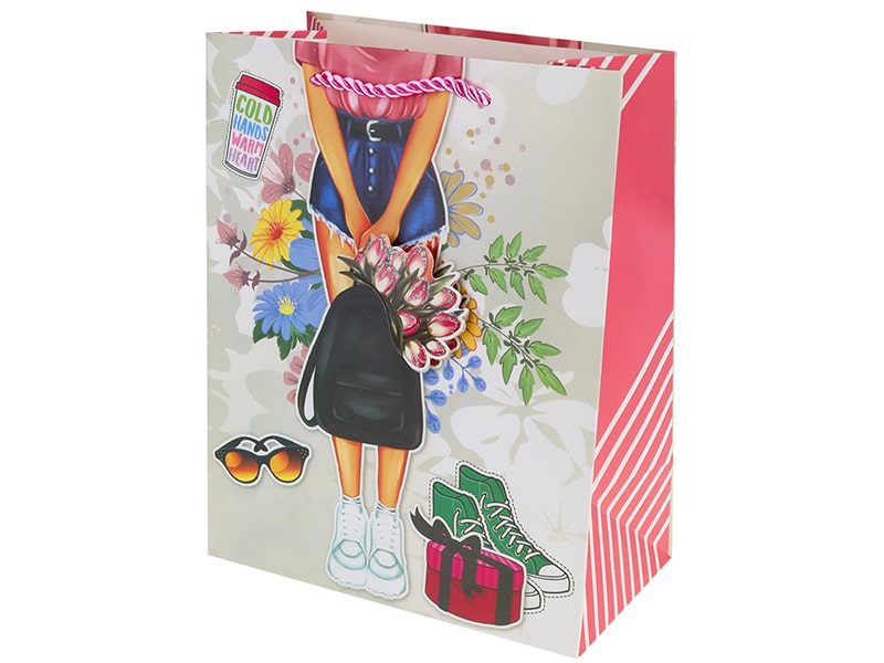 Пакет подар. мат. лам. Летний пикник 30*41.5 см, 3D эл. ППК-3601