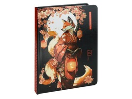 Записная книга А5 80 л. Кицуне, 7БЦ, хол. фольга, твин лак. 80-7567