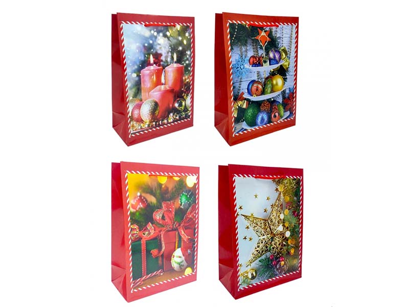 Пакет подар. "В ритме Нового года" 20*14 см, ассорти