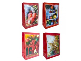 Пакет подар. "В ритме Нового года" 20*14 см, ассорти