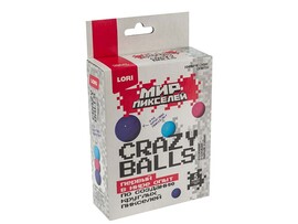 Хим. опыты Crazy balls Мир пикселей "Голубые, розовые, фиолетовые"