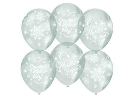 Шар Счастья В Новом Году! прозрач., 10 шт. (12''/30 см)