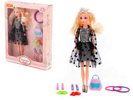 Кукла "Ксюша" 30 см в пышном платье + аксесс. 9 эл. (в кор. №3)