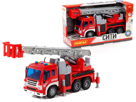 "Сити" автомобиль-пожарный №2 29 см, инерц., свет, звук (в кор.)