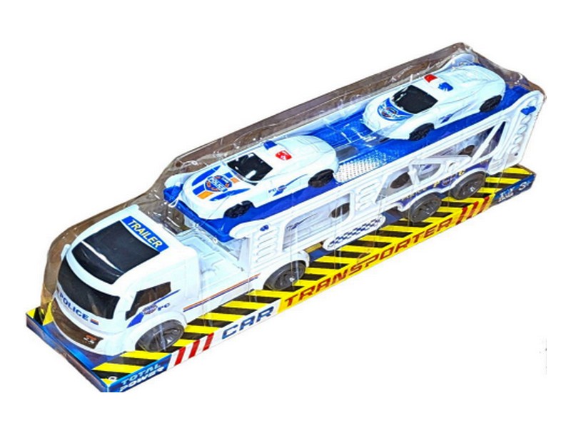 Автовоз инерц. «Полиция» 40 см с 4-мя машинками в блистере TB-1007-10