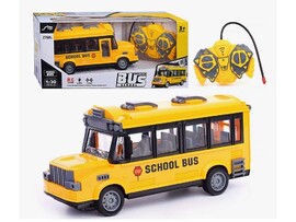 Машина Р/У "Школьный автобус" USB, свет, звук, USB, аккум., 34*14 см в кор. 091-454