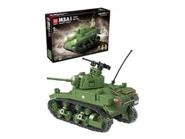 Конструктор "Танк M3A1" 601 дет., 38*28 см в кор. Арт. 100103