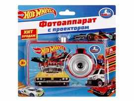 Фотоаппарат-проектор "Хот Вилс" 10*7 см, 8 слайдов, блистер. HT1432-R6