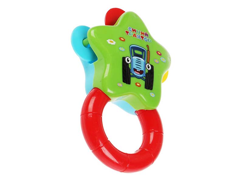 Разв. погремушка "Синий Трактор" 12*5 см на блист. B2046580-STR