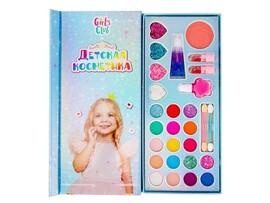 Набор косметики "Girl's Club": тени, блеск, лак, помада, румяна. IT109931