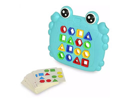 Развив. игр. Крабик "Elefantino", сортер, 16 фигур, 30 карт., 20*18 см в кор. IT109537