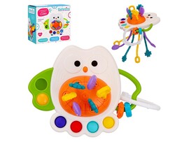 Развив. игр. Сова "Elefantino" 13 см, 6 резиночек, подвиж. дет., в кор. IT109536