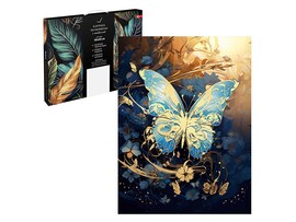 Картина по ном. на холсте 30х40 см с поталью Бабочка в золоте. Арт. 67972