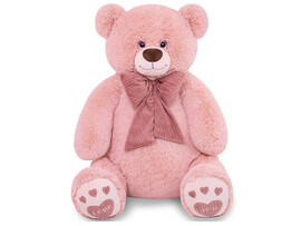 Мягкая игр. Медведь Пьер с бантом 130 см, пудра. МП/70/13